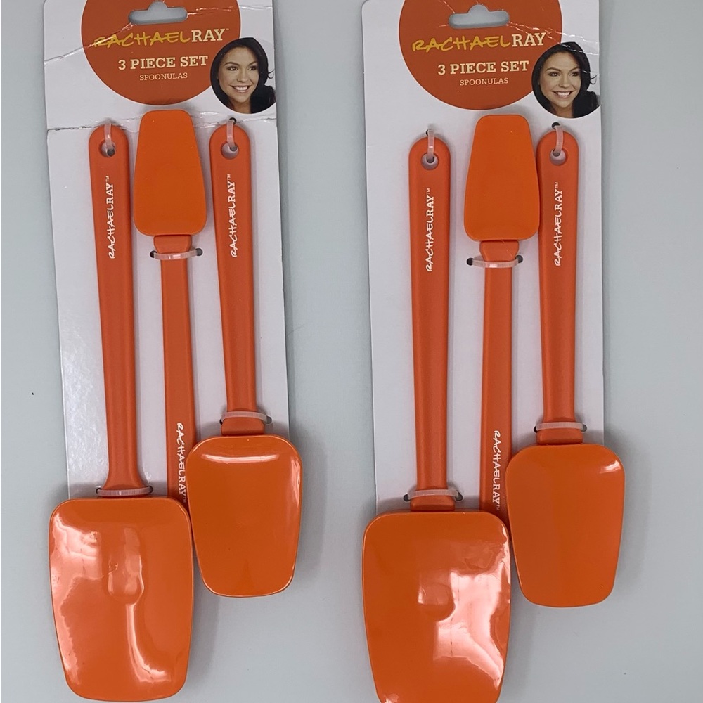 NWT Rachael Ray Vibrant Orange Spatula Trio, 2-packs